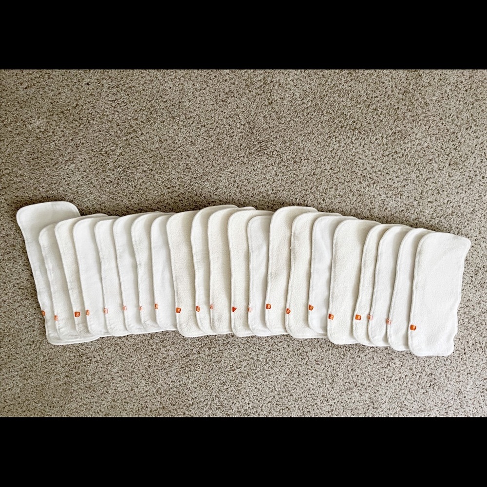 20 G diaper inserts and one larger g diaper insert